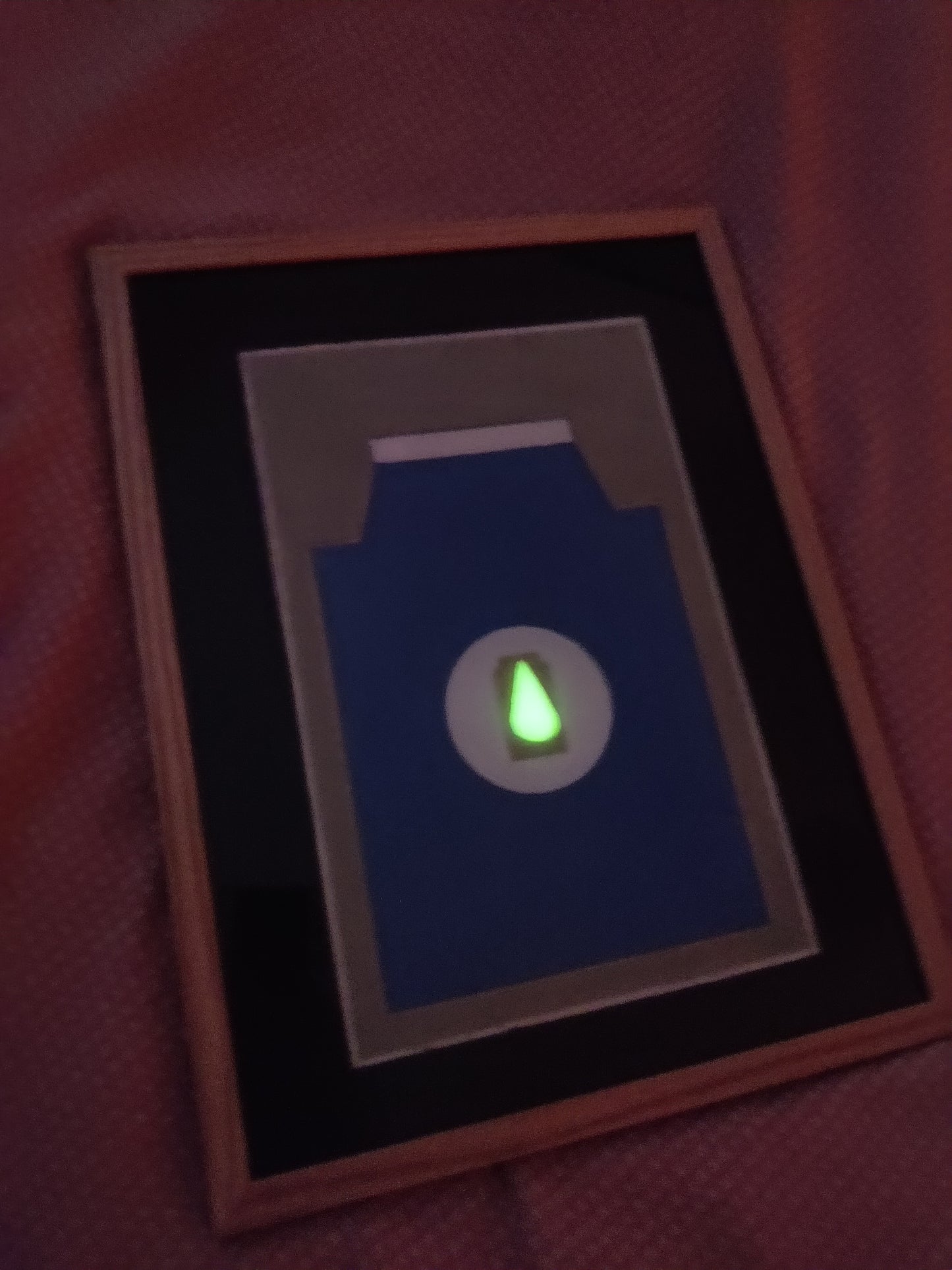 Milk bottle with the drop of light lighting up