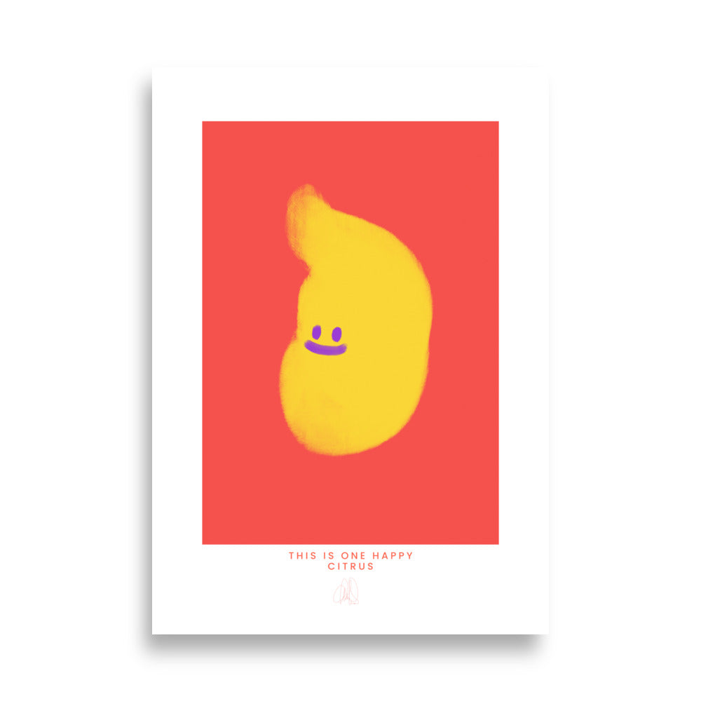 One Happy Citrus Poster - HiPosterShop