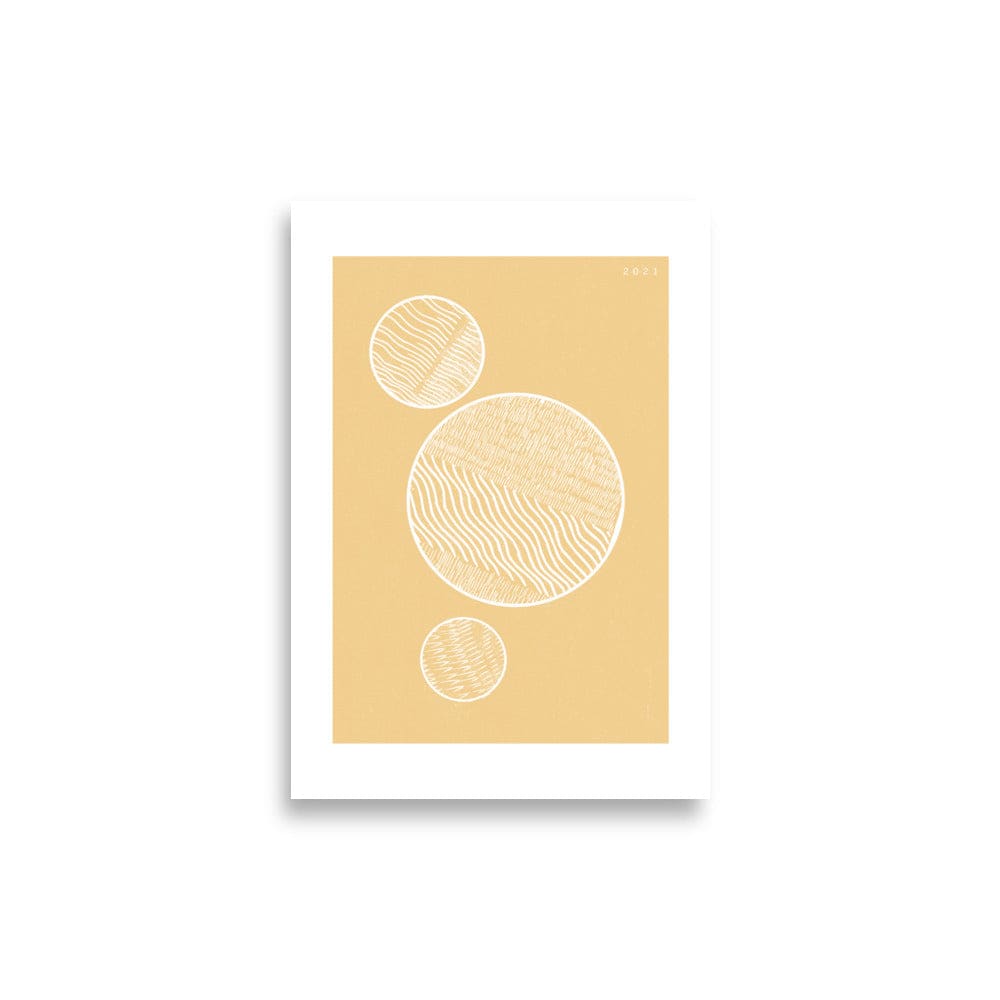 3 moons Poster - 21×30 cm - Print Material