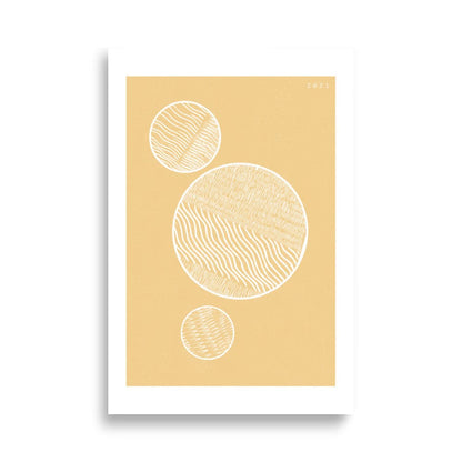 3 moons Poster - 61×91 cm - Print Material