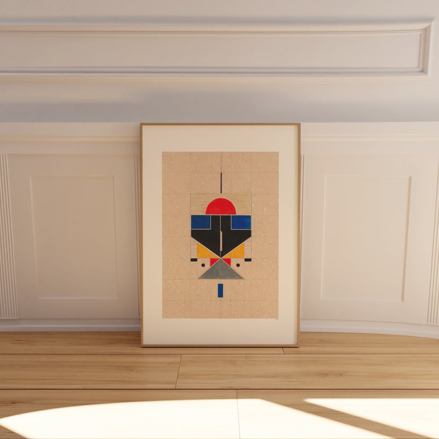 Color Block Totem Poster