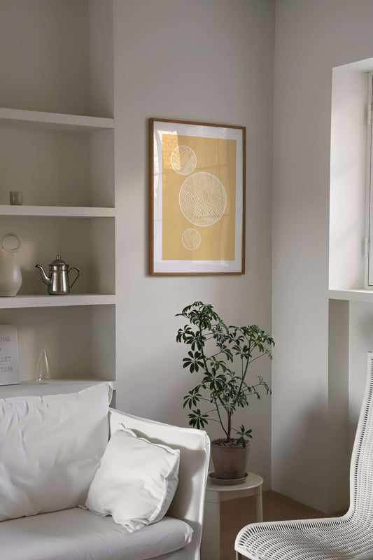 3 Moons Poster – Minimalist Lunar Wall Art - HiPosterShop