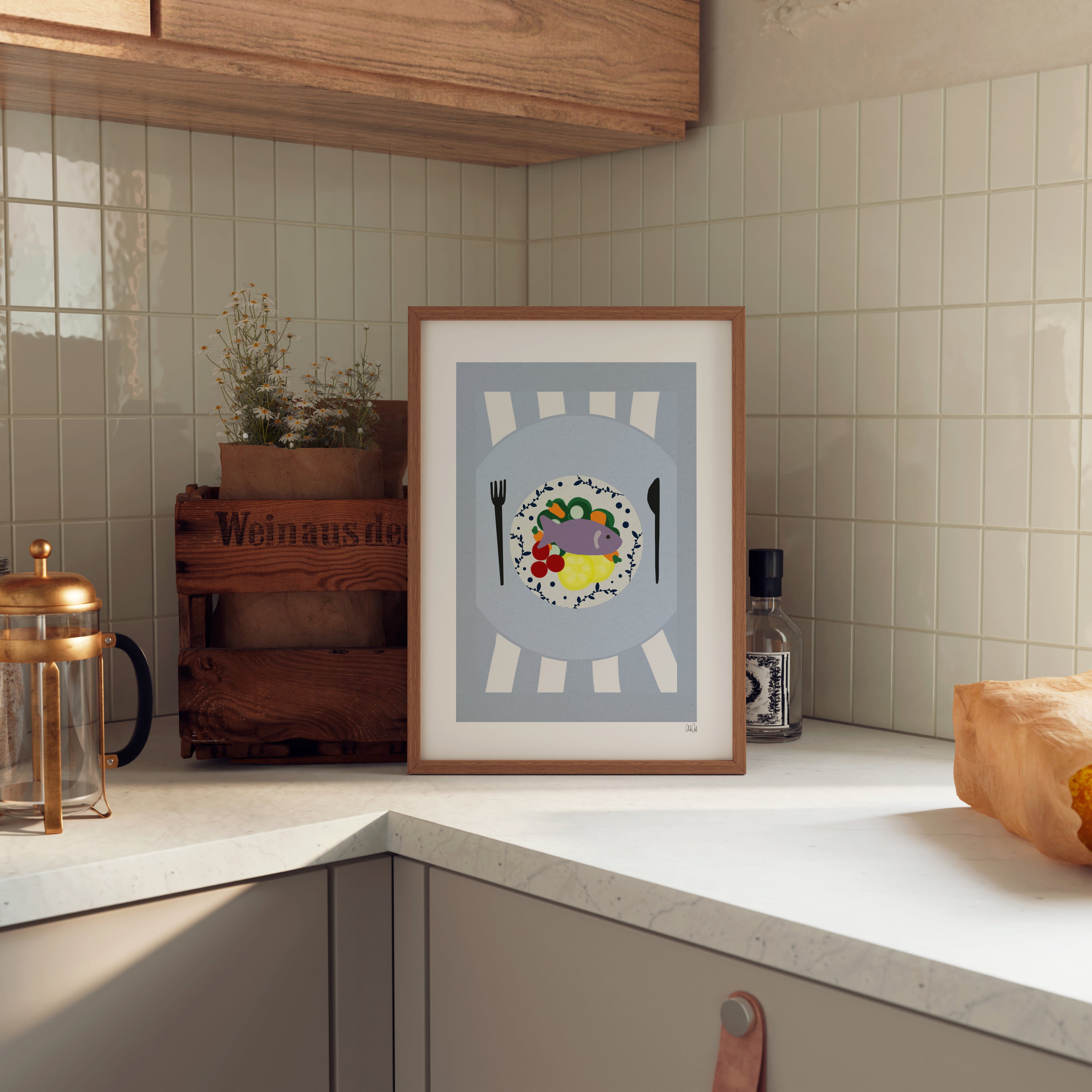 Fish Dish Poster - HiPosterShop