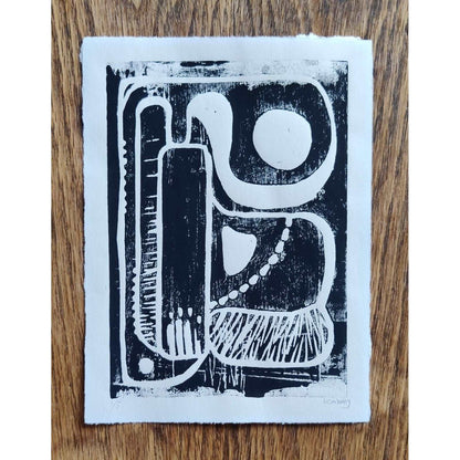 Limited Linoleum Print By Lisa Ketty