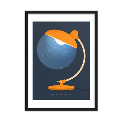 Lights In The Night Sky Framed Poster