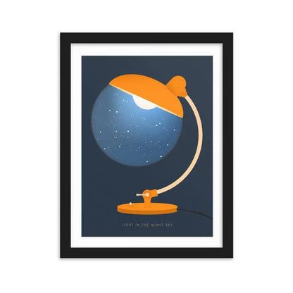 Lights In The Night Sky Framed Poster