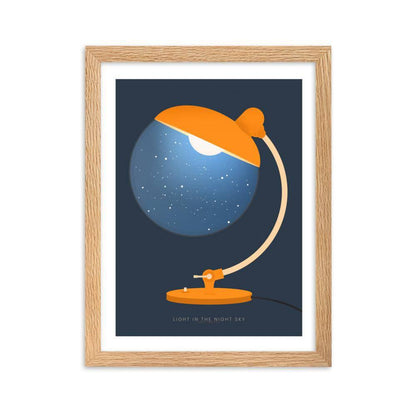 Lights In The Night Sky Framed Poster