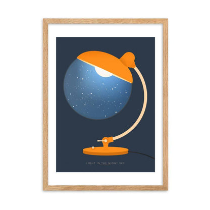 Lights In The Night Sky Framed Poster