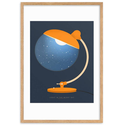 Lights In The Night Sky Framed Poster