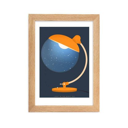 Lights In The Night Sky Framed Poster