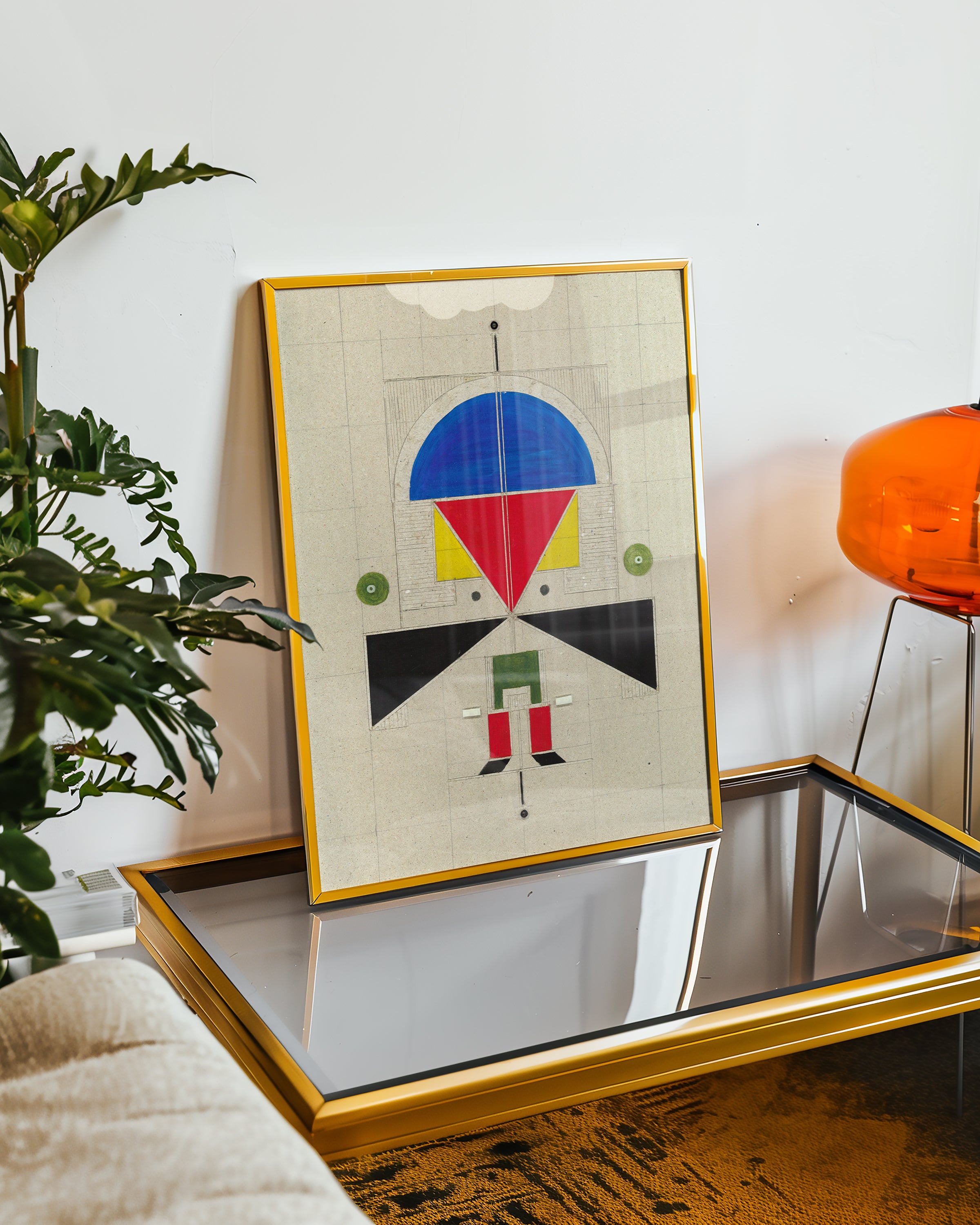 Man With Mustache Poster