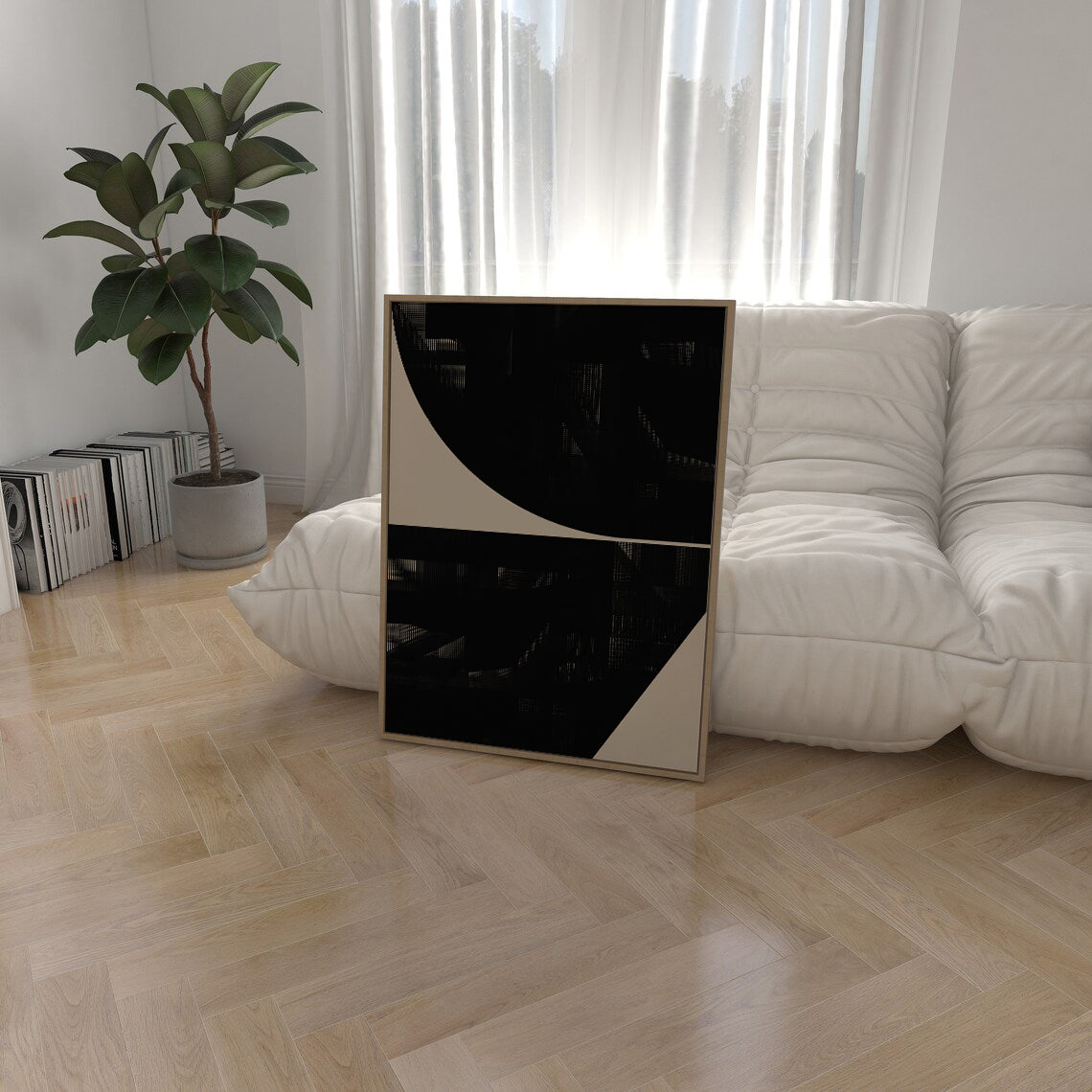 minimal large in living room