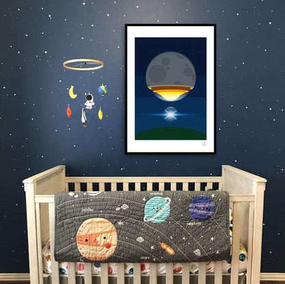 The Artemis moon rocket poster framed poster