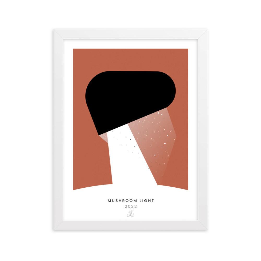 Mushroom Light Framed poster | HiPosterShop