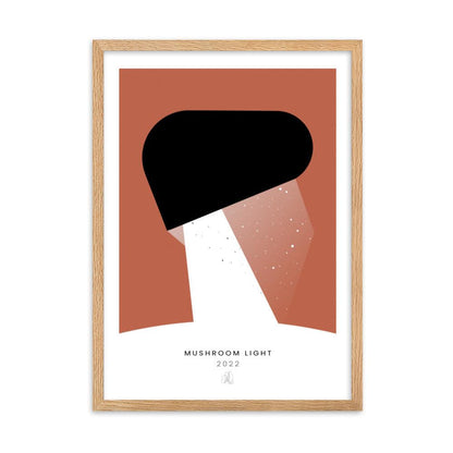 Mushroom Light Framed poster