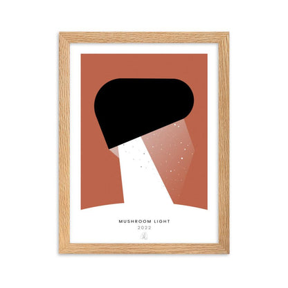 Mushroom Light Framed poster