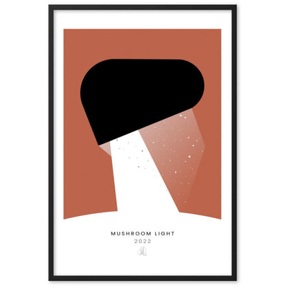 Mushroom Light Framed poster