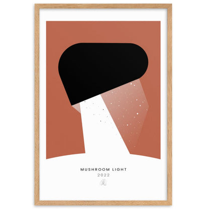 Mushroom Light Framed poster