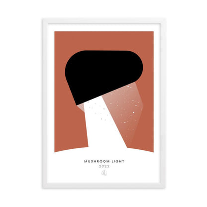 Mushroom Light Framed poster