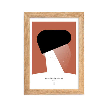 Mushroom Light Framed poster