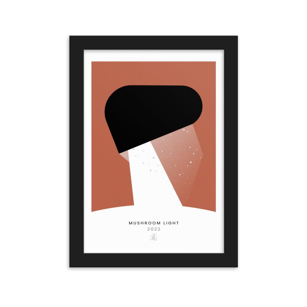 Mushroom Light Framed poster | HiPosterShop