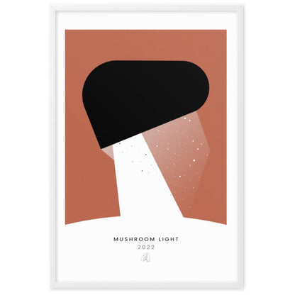 Mushroom Light Framed poster