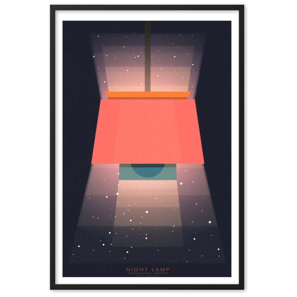 Night Lamp Framed poster