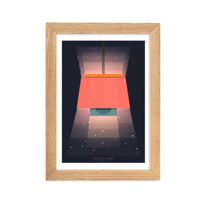 Night Lamp Framed poster