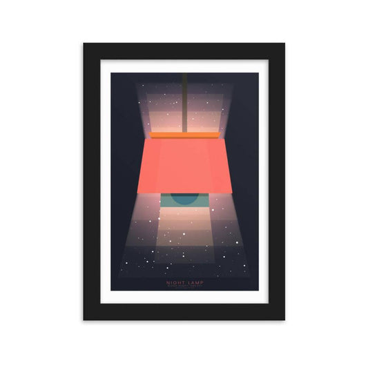 Night Lamp Framed poster | HiPosterShop