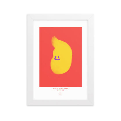 One Happy Citrus Framed poster