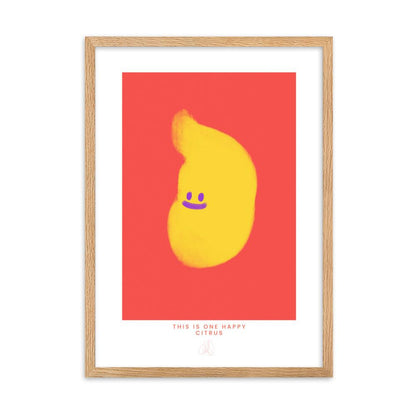 One Happy Citrus Framed poster