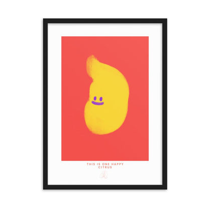 One Happy Citrus Framed poster