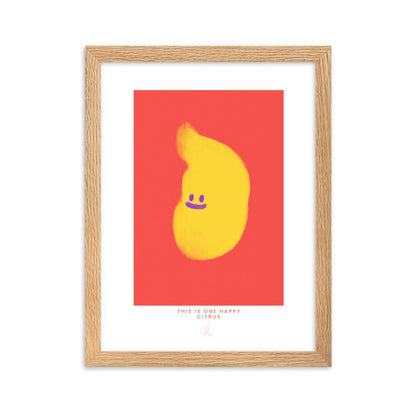 One Happy Citrus Framed poster