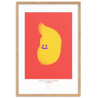 One Happy Citrus Framed poster