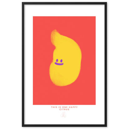 One Happy Citrus Framed poster