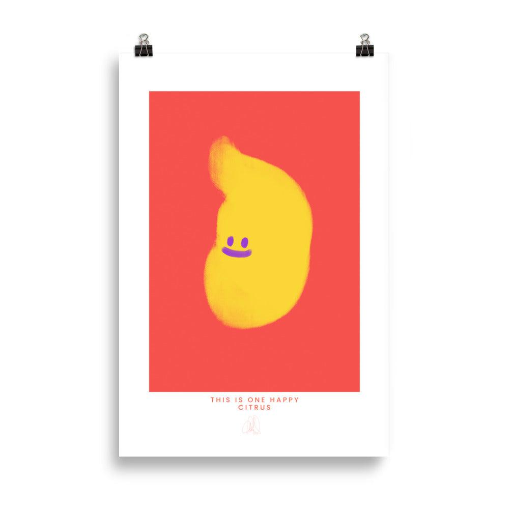 One Happy Citrus Poster | HiPosterShop