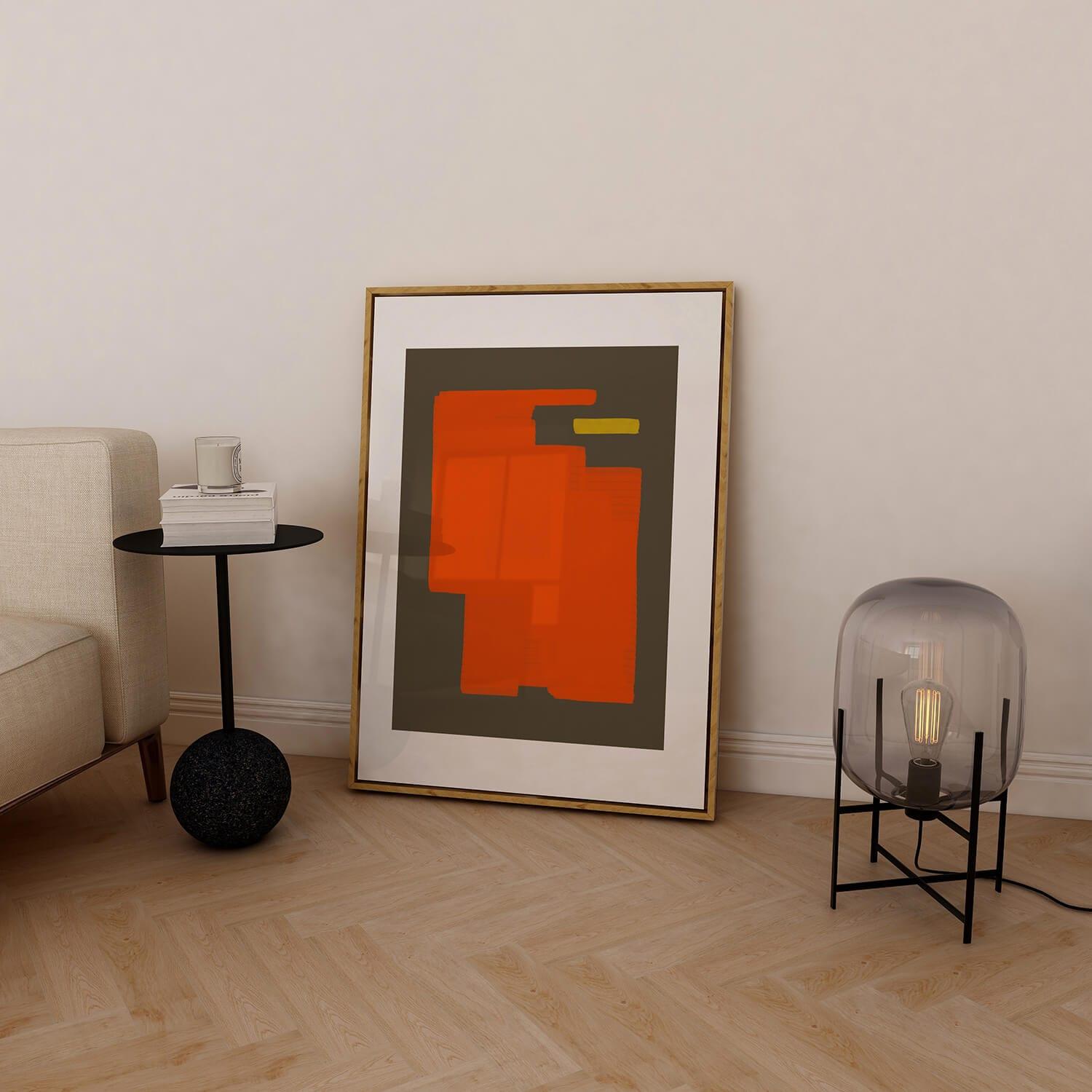 Orange Eats Yellow poster - HiPosterShop