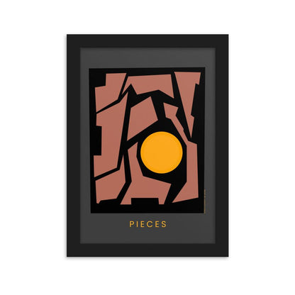 Pieces Framed poster