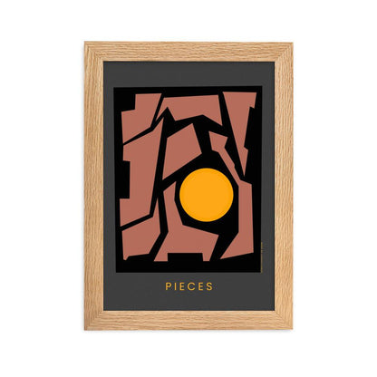 Pieces Framed poster