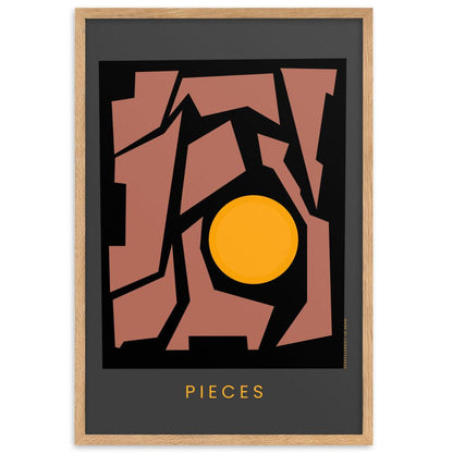 Pieces Framed poster