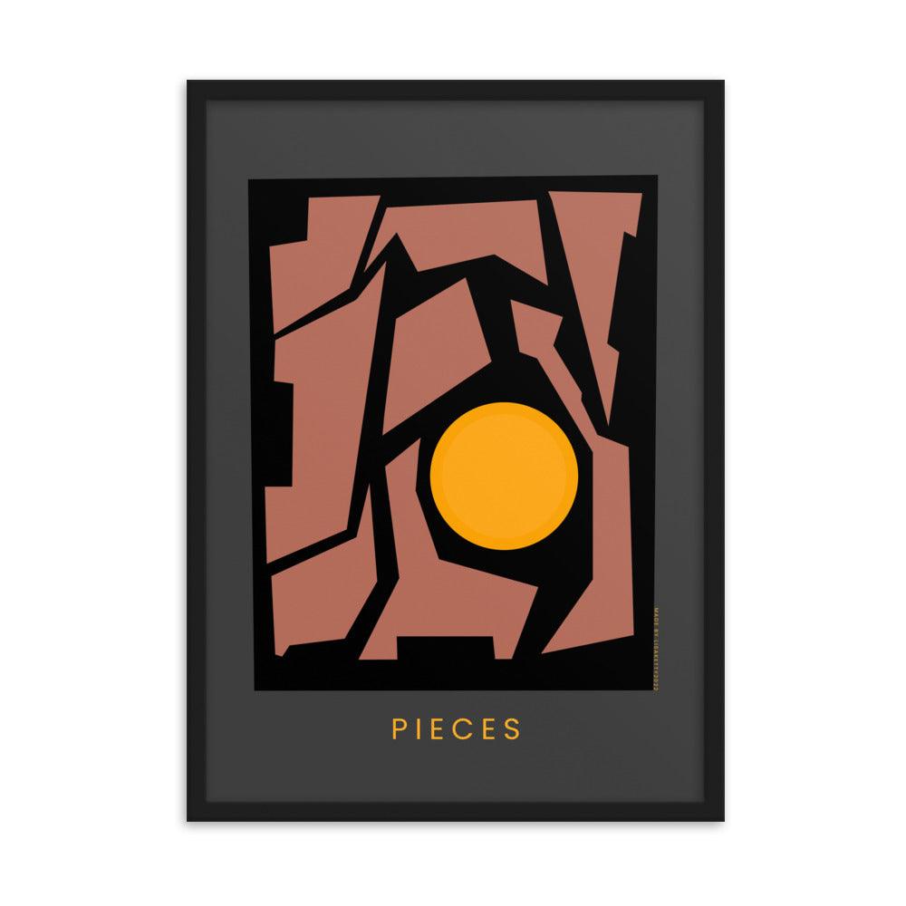 Pieces Framed poster | HiPosterShop