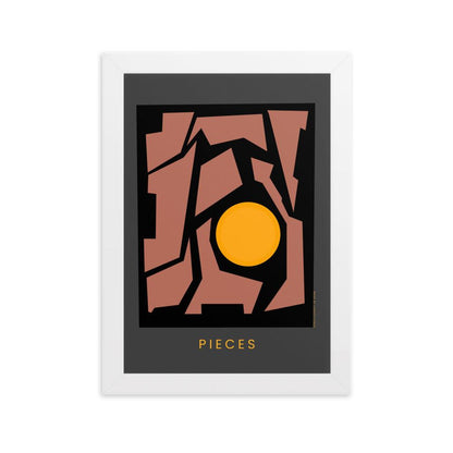 Pieces Framed poster