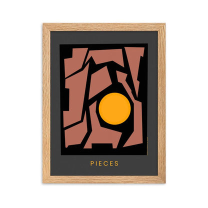 Pieces Framed poster