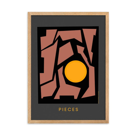 Pieces Framed poster | HiPosterShop
