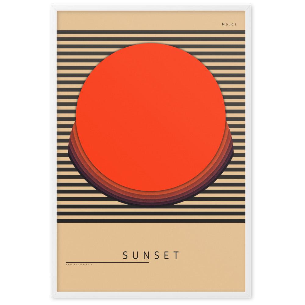 SUNSET Framed poster | HiPosterShop