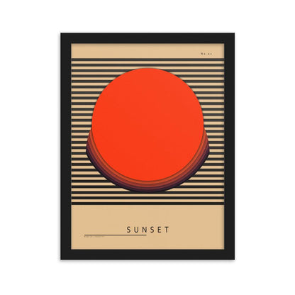 Sunset Framed Poster