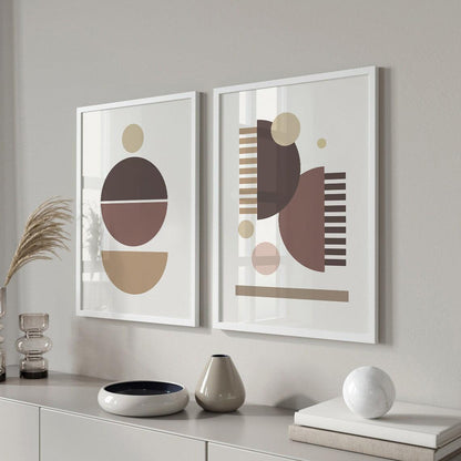 Earth Toned Comb - Framed Poster