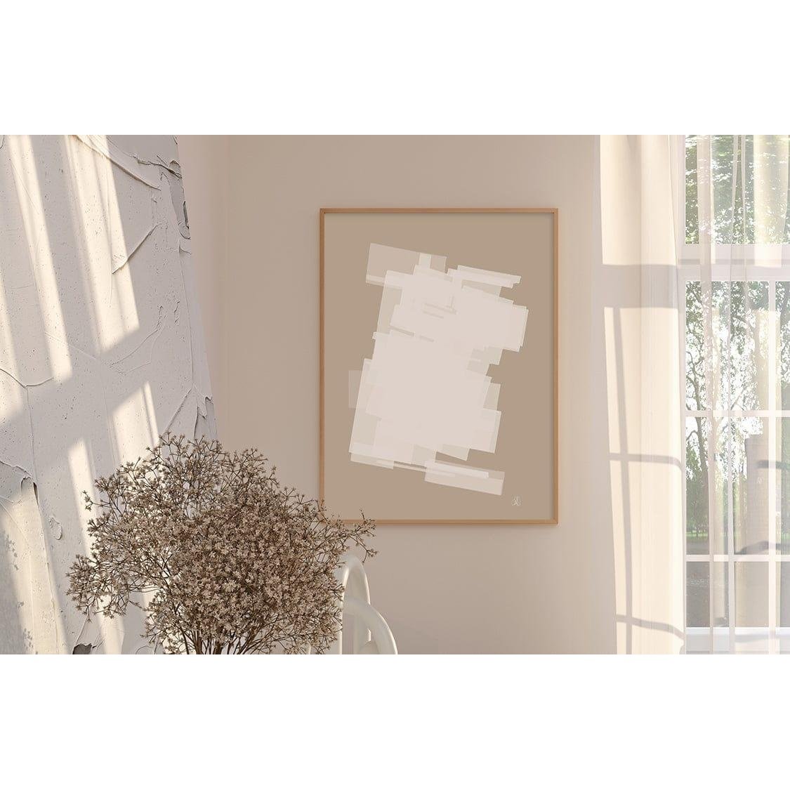 White Block Poster - HiPosterShop