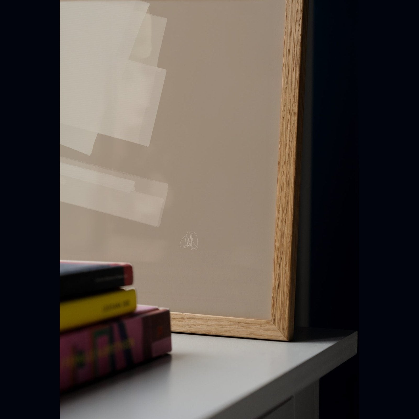 White Block Poster - HiPosterShop