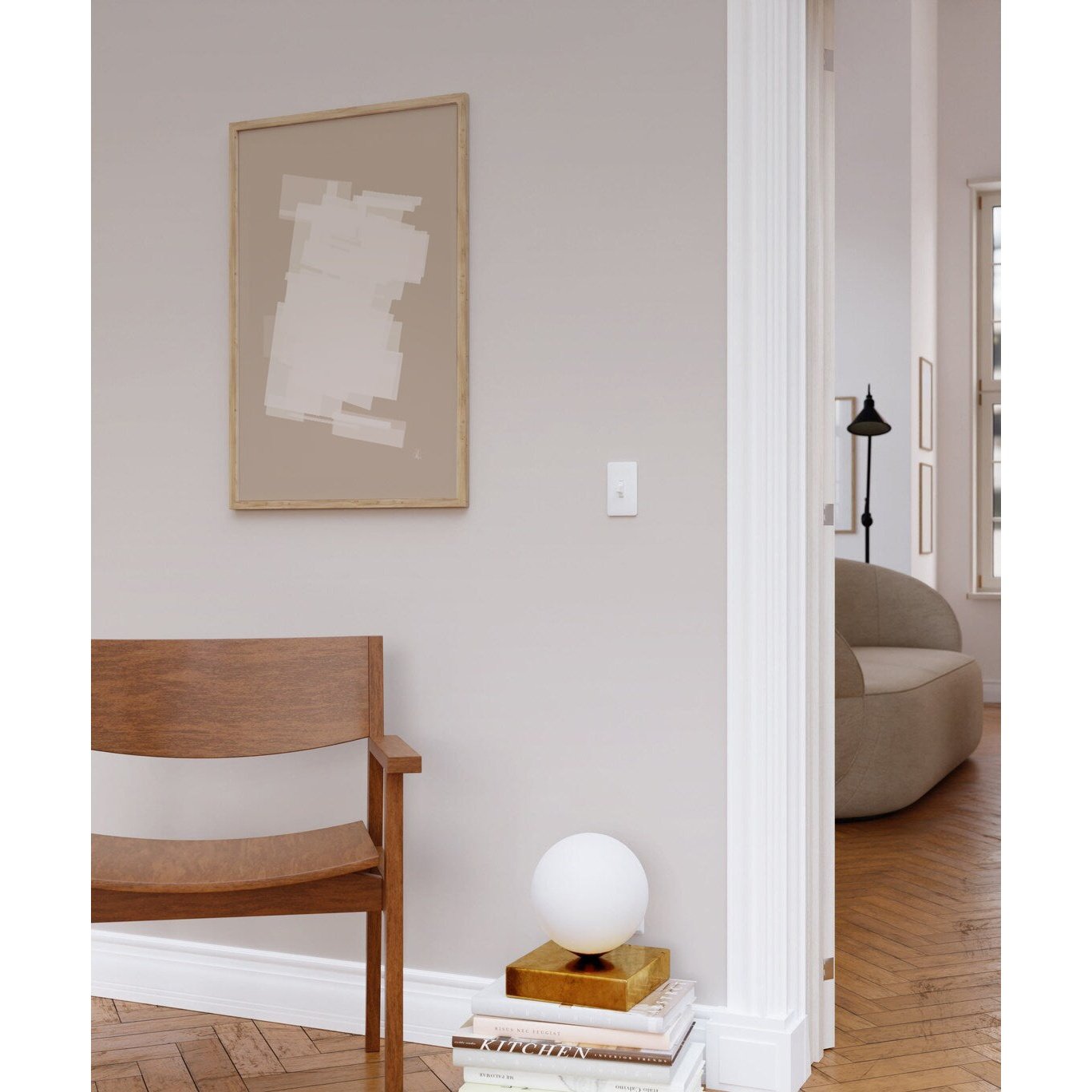 White Block Poster - HiPosterShop